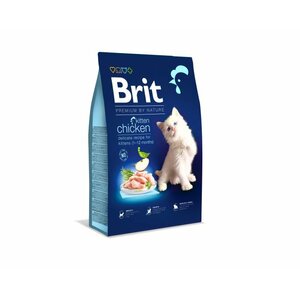 BRIT Dry Premium By Nature Kitten Chicken - sausa kaķu barība - 300 g