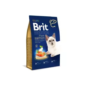Сухой корм для кошек Brit Premium by Nature Adult Salmon 1,5 кг — взрослая формула, 35% белка, 16% жира, без зерна и глютена