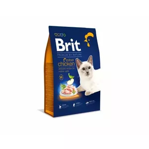 BRIT Dry Premium By Nature Indoor Chicken - sausa kaķu barība - 8 kg