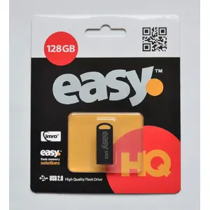 USB флеш-накопитель IMRO EASY/128GB — 128 ГБ, USB 2.0, Type-A, без крышки, чёрный