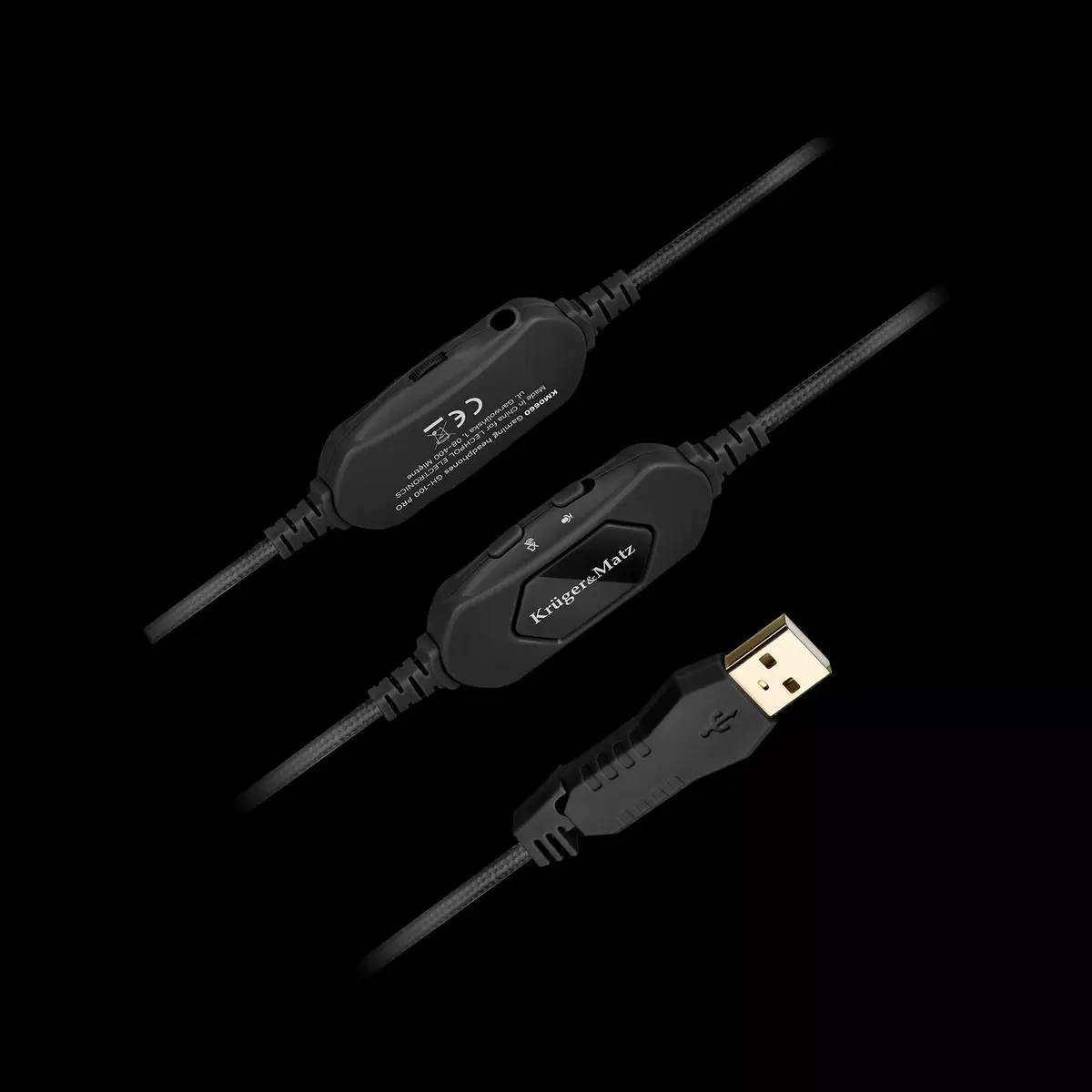 Austiņas Kruger & Matz GAMING HEADPHONES GH-100 RGB BLACK Photo 5
