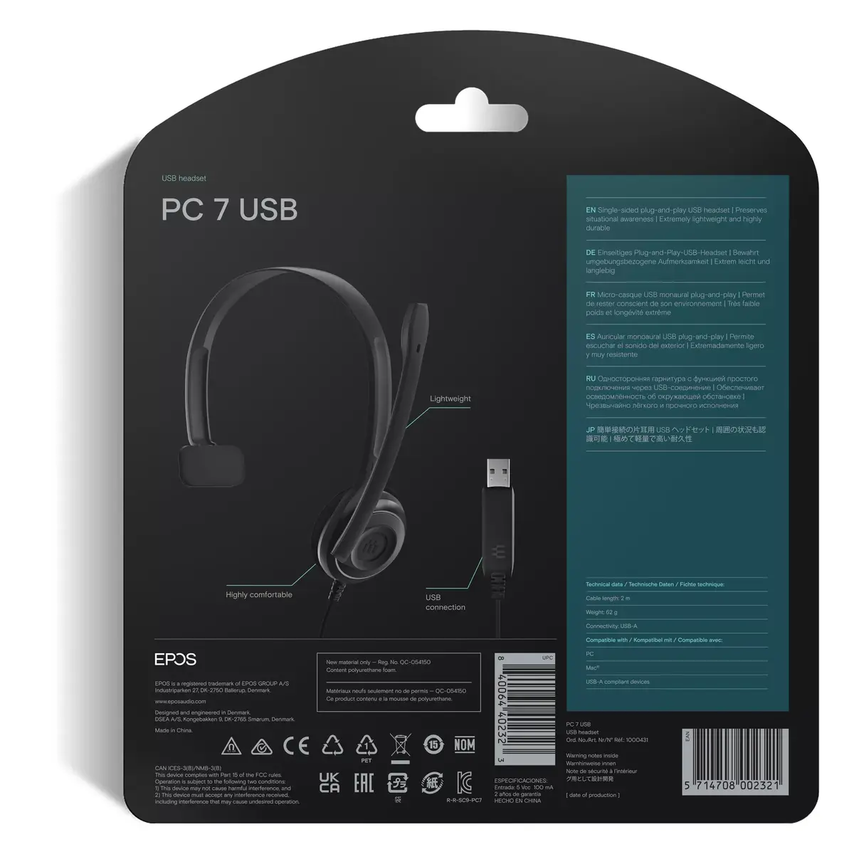Austiņas Sennheiser PC 7 USB Photo 9