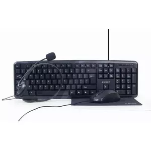 Gembird KBS-UO4-01 Keyboard Mouse included Office USB QWERTY US English Black