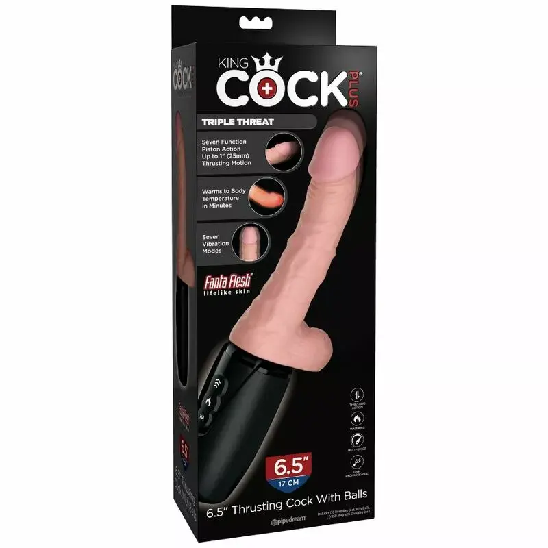 Вибратор KING COCK PLUS TRIPLE THREAT Photo 9