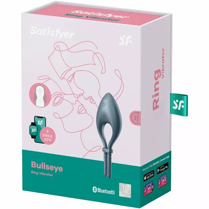 Satisfyer Виброкольцо Bullseye App серое Photo 3