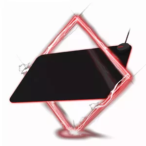 Игровой коврик для мыши AOC AMM700, тканевый, 357×256 мм, чёрный, RGB-подсветка, противоскользящее основание