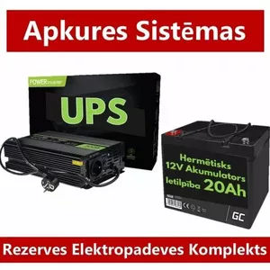 Rezerves komplekts elektriskajai apkures sistēmai electro base Inver300 300W 12V ar 20Ah akumulatoru