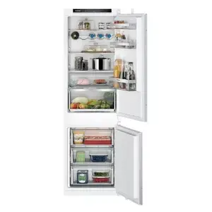 Built-in fridge-freezer Siemens iQ300 KI86NVSE0 — 260 L total, Bottom freezer, Touch control, Reversible door, Noise 35 dB