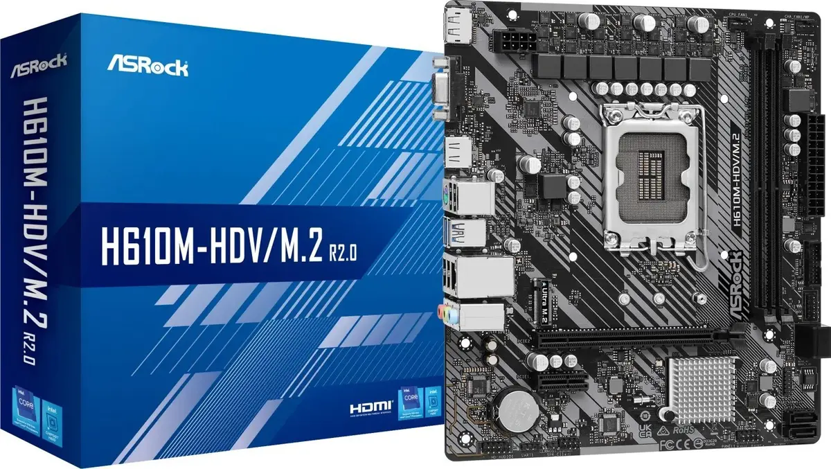 Pamatplate Asrock H610M-HDV/M.2 Intel H610