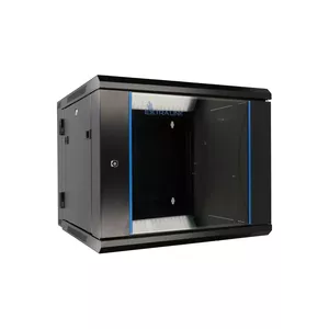 Wall mounted rack Extralink 6U 600X600 AZH Black 60 kg capacity