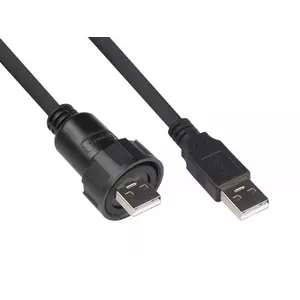 USB kabelis Alcasa IC04-U201 1 m USB A Melns USB 2.0