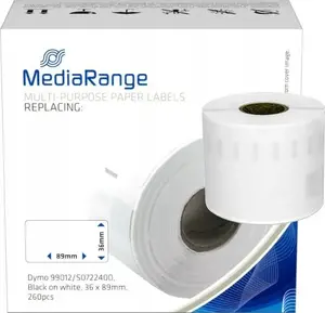 MediaRange Multi-purpose paper labels MRDY99012 36x89mm 260 pcs