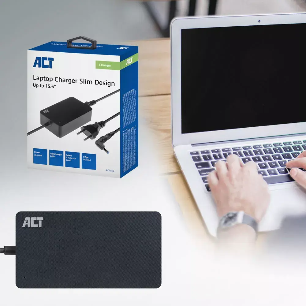 Laptop charger ACT Slim 65W Photo 3