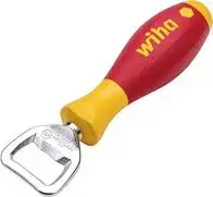 Bottle opener Wiha SoftFinish 04703 — stainless steel, hand tool
