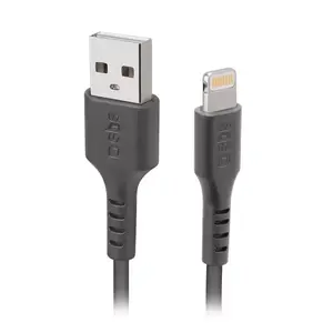Lightning Cable SBS TECABLEUSBIP589K 1m Black USB A