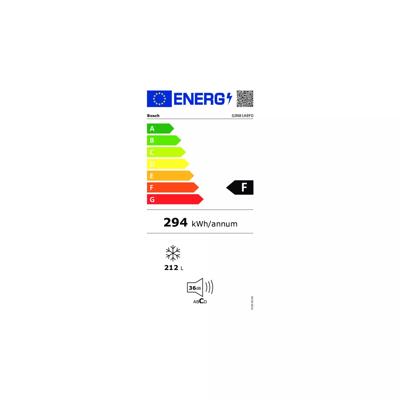 Bosch Serie 6 GIN81AEF0 freezer GIN81AEF0 | Built-in freezers | AiO.lv