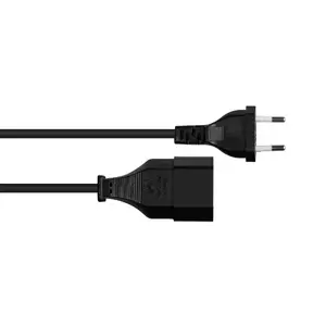 Кабель питания Alcasa P0300-S010 Черный 1м Тип C H03VVH2-F2