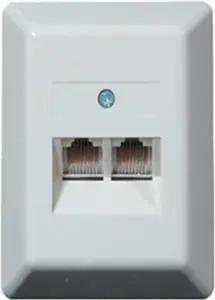 Modular Connection Box helos UAE 8/8 2-fold Surface Mount White
