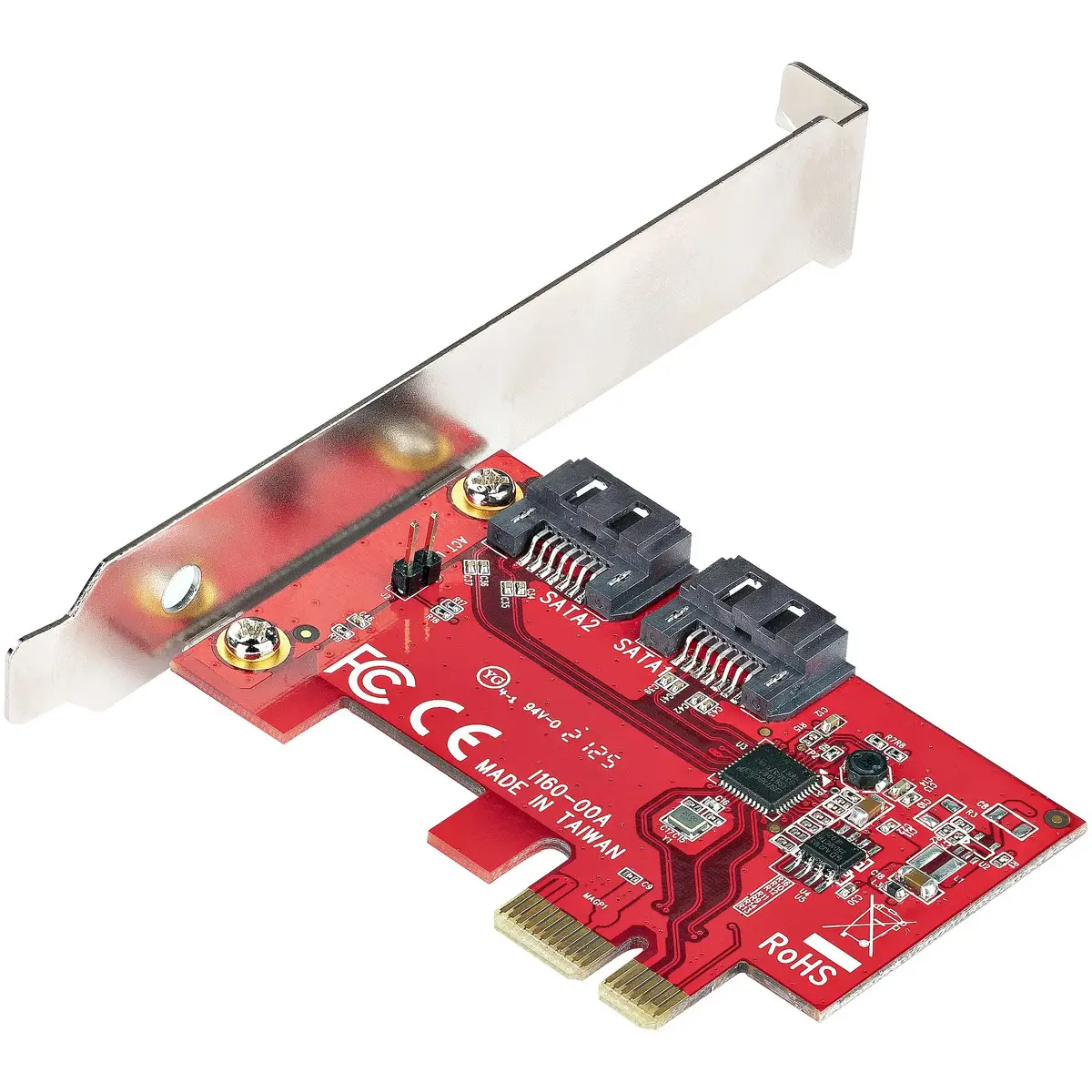 StarTech 2-портовая карта расширения PCIe SATA контроллер Photo 2
