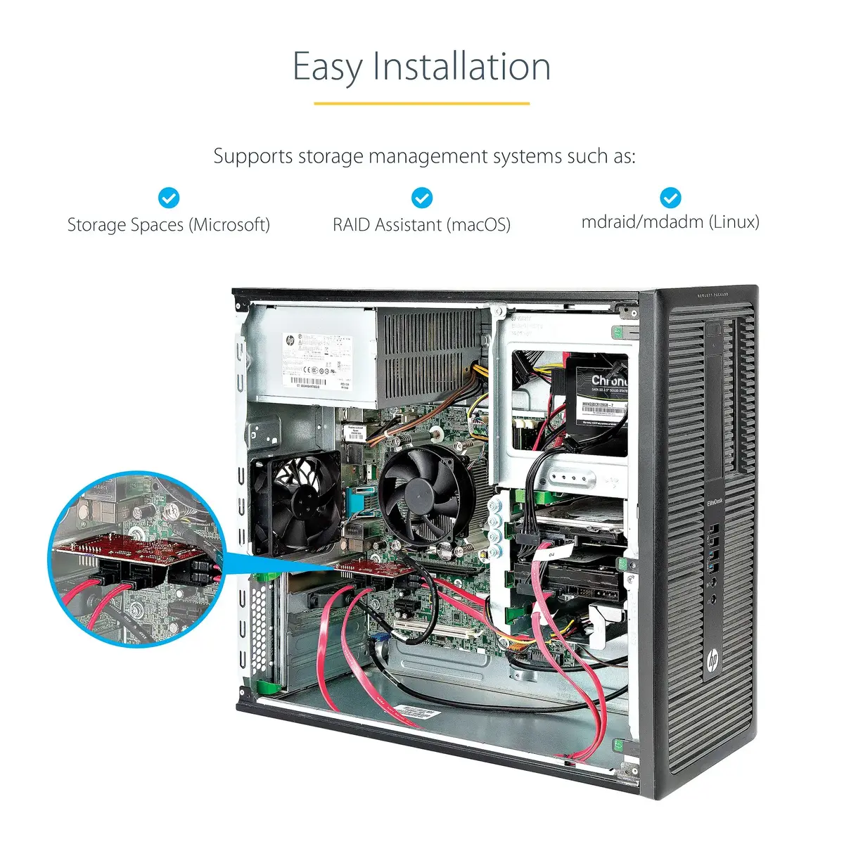 StarTech 2-портовая карта расширения PCIe SATA контроллер Photo 13