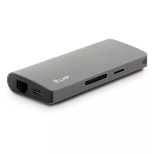 Док-станция/репликатор портов LMP 18641 — USB 3.2 Gen 1 Type-C хост, HDMI, Mini DisplayPort, VGA, SD/MicroSD, серый