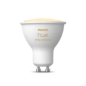Philips Hue White ambience GU10 Viedā spuldze Balta Bluetooth/Zigbee 4.3W Energoefektivitātes klase G