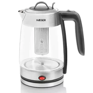 Electric kettle Haeger 1.8 L 2200 W Grey Transparent