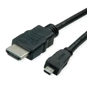 HDMI cable ROLINE 11445581 2m HDMI Type A Male HDMI Type D Male Black