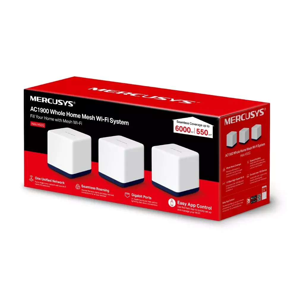 Система Mesh Mercusys AC1900 Whole Home Wi-Fi Photo 10