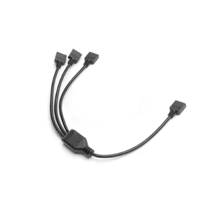 RGB sadalītāja kabelis EK Water Blocks Loop D-RGB 3-Way Splitter Cable Melns