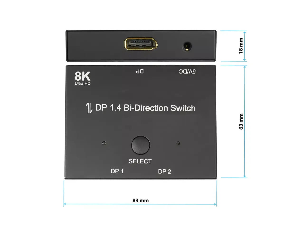 DisplayPort Slēdži Alcasa GC-M0262 Photo 5