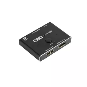Alcasa HDMI Switcher HDMI Metal Black 7680 x 4320 5V