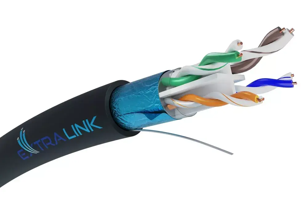 Tīkla kabelis Extralink Twisted pair CAT6 FTP Photo 2