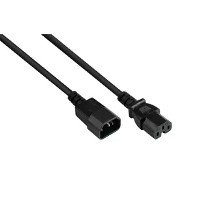 Силовой кабель Alcasa P1450-S050 Черный 5м C14 C15 H05V2V2-F