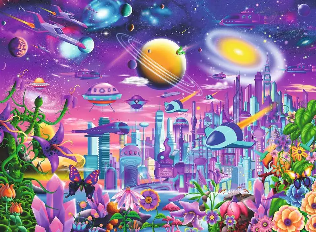 Jigsaw puzzle Ravensburger Cosmic City 200 pcs Photo 2