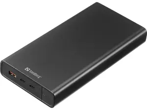 Sandberg Powerbank USB-C PD 127W 40000 mAh litija jonu melna ārējā baterija ar USB Type-A un USB Type-C pieslēgvietām