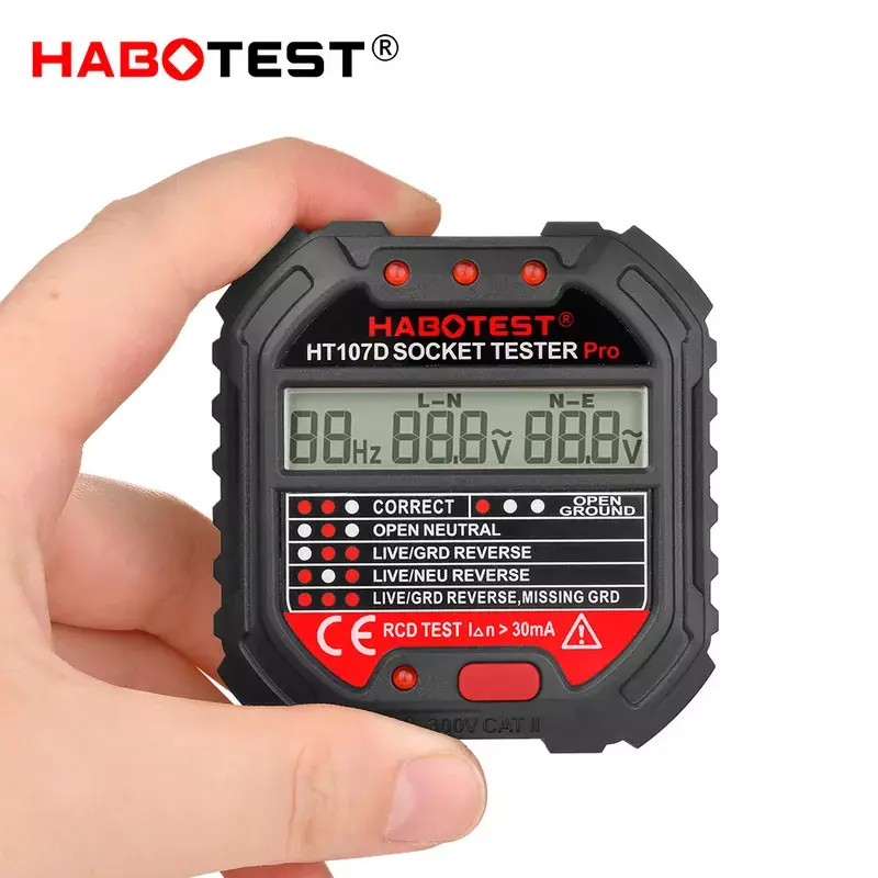 Sienas kontaktligzdas testers Habotest HT107D Photo 2