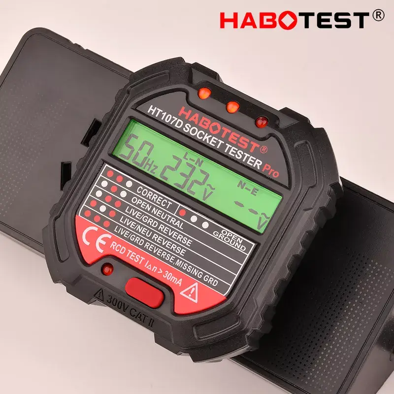 Sienas kontaktligzdas testers Habotest HT107D Photo 3