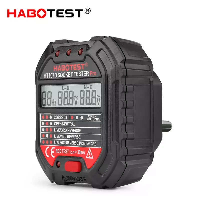 Sienas kontaktligzdas testers Habotest HT107D Photo 4