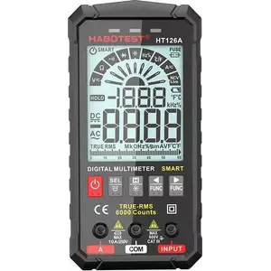 Digitālais multimetrs Habotest HT126A — maiņstrāva/likstrāva sprieguma un pretestības mērīšana