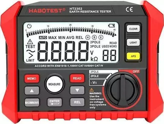 Zemes pretestības mērītājs Habotest HT2302 Photo 2