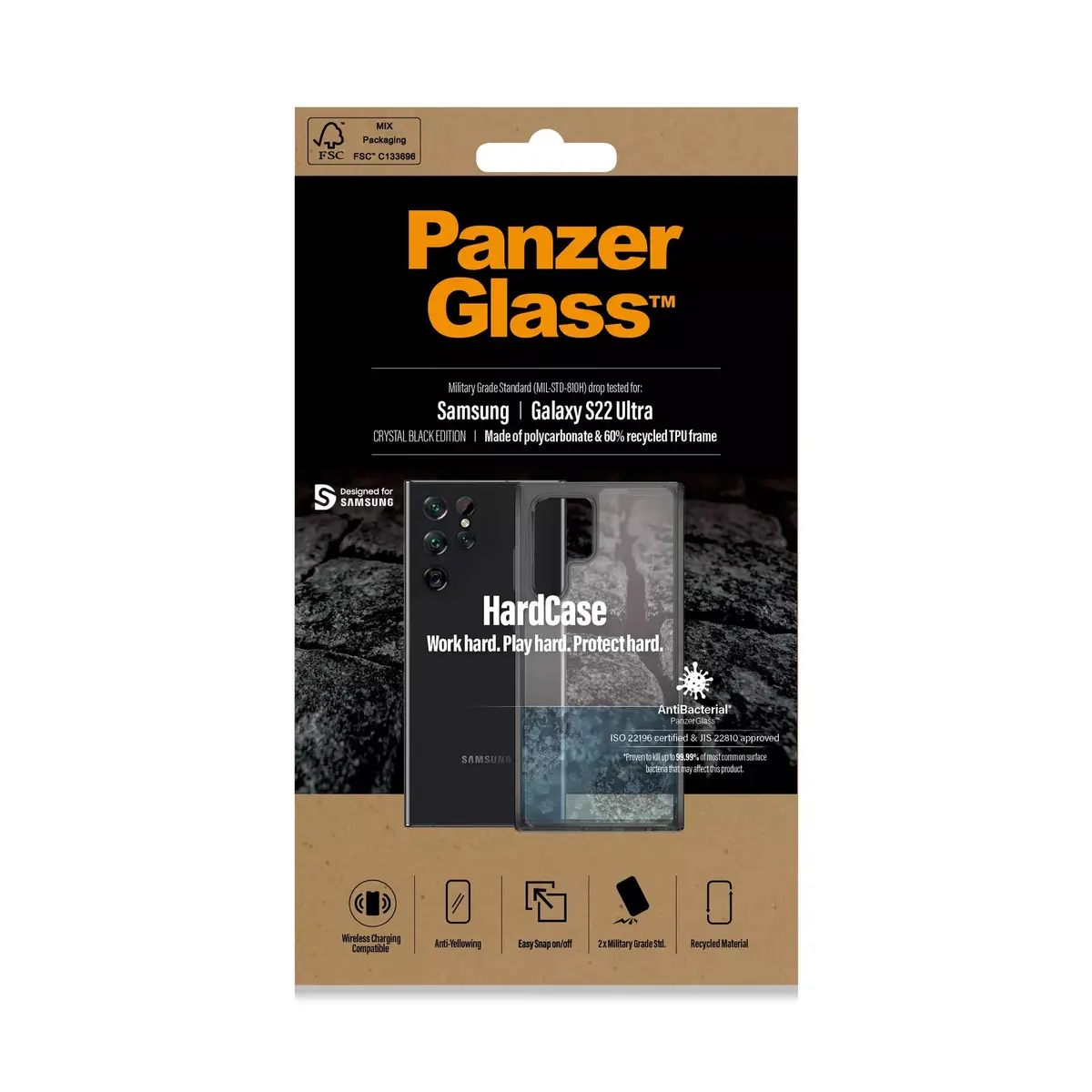 HardCase vāciņš PanzerGlass Samsung Galaxy S22 Ultra Photo 2