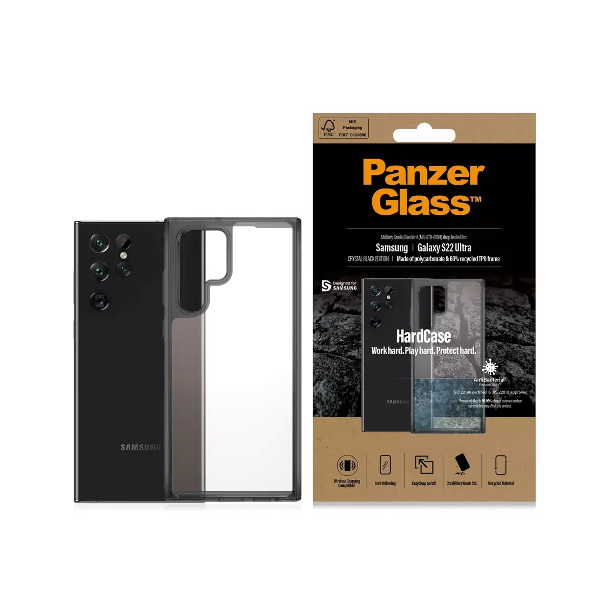 HardCase vāciņš PanzerGlass Samsung Galaxy S22 Ultra Photo 3