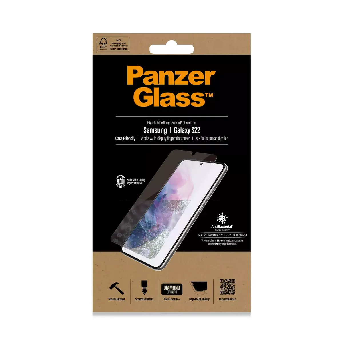PanzerGlass ® UltraForce1 Samsung Galaxy S22 | Aizsargstikls Photo 2
