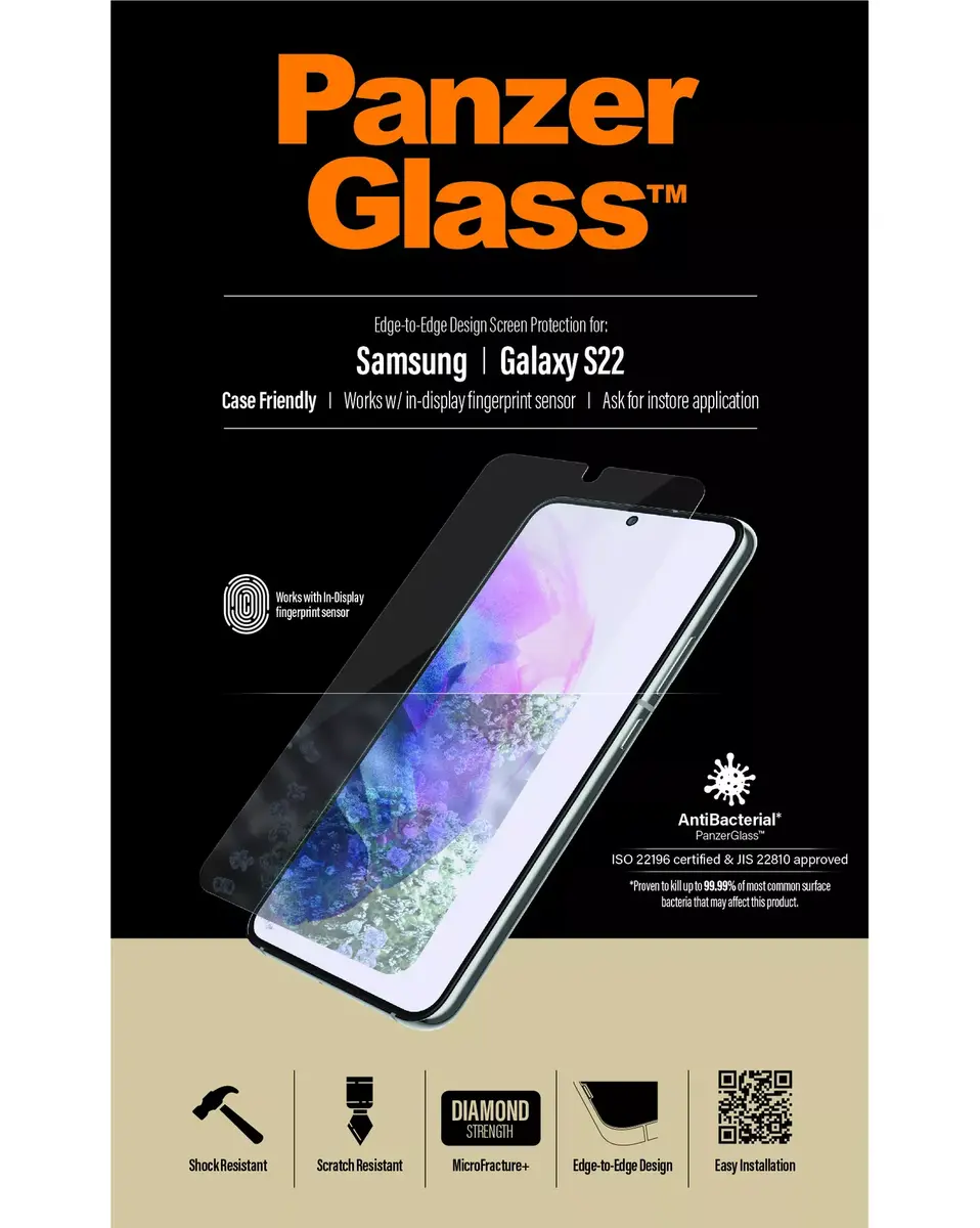 PanzerGlass ® UltraForce1 Samsung Galaxy S22 | Aizsargstikls Photo 9