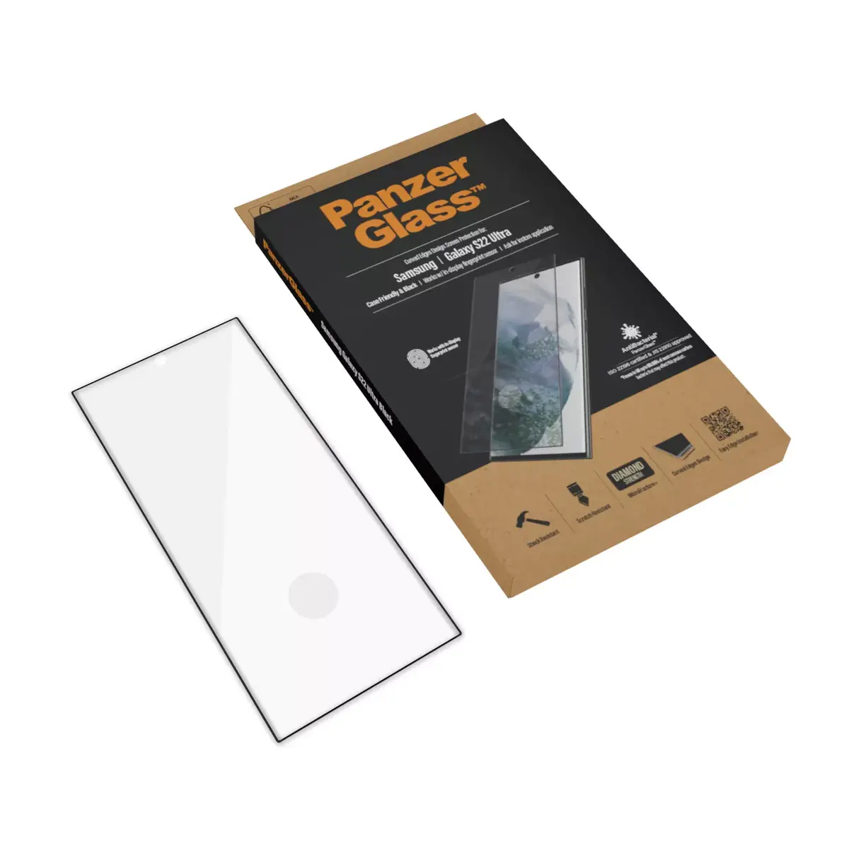 PanzerGlass ® UltraForce1 screen protector for Samsung Galaxy S22 Ultra Photo 5