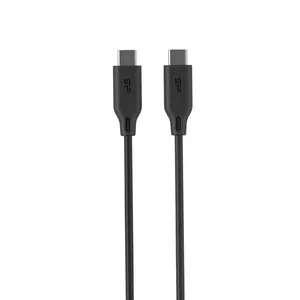 USB кабель Silicon Power LK15CC 1м USB C черный 0.48 Гбит/с