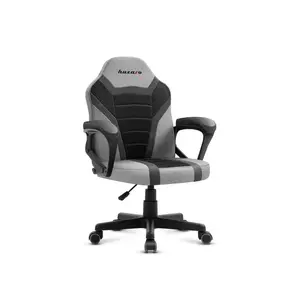 PC gaming chair huzaro Ranger 1.0 Grey Mesh — padded seat, meshed backrest, steel frame, for users up to 150 cm