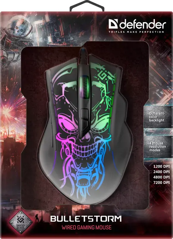 DEFENDER BULLETSTORM GM-928 spēļu pele Photo 8