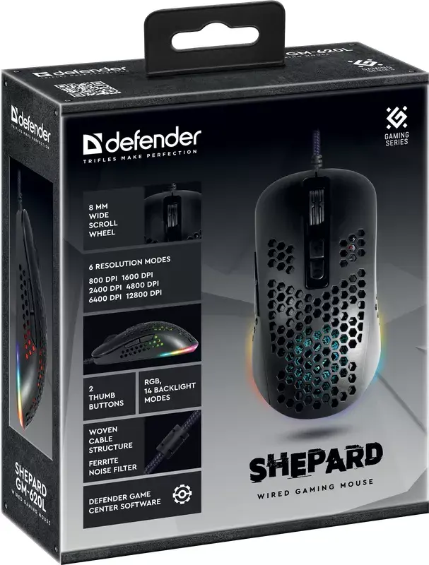 Spēļu pele DEFENDER SHEPARD GM-620L Photo 6